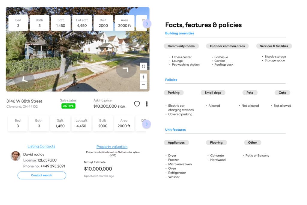 Property Features and Amenities Collection